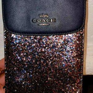 *RARE* COACH Glitter North South Phone Crossbody